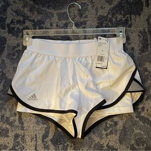 Brand new white Adidas tennis shorts size small